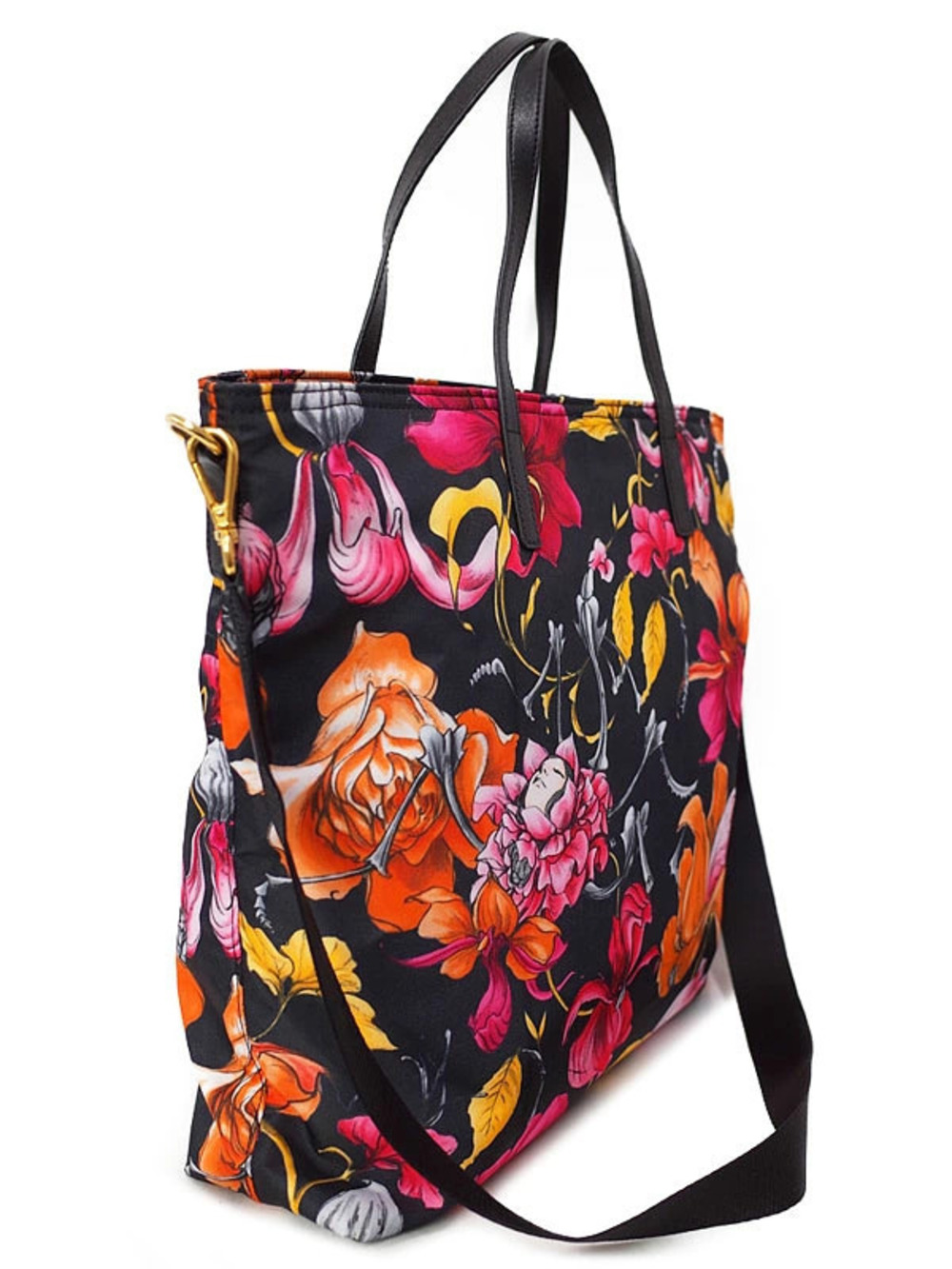 Prada Bag Flower Floral Tote